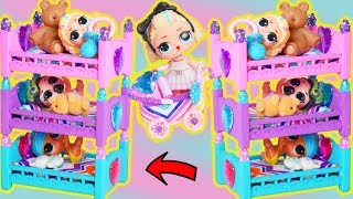 Slumber Party In Lol Surprise Dolls Custom Triple Bunk Beds For Barbie Bedtime Routine Slumber Party In Lol Surprise Dolls Custom Triple Bunk Beds For Barbie Bedtime Routine