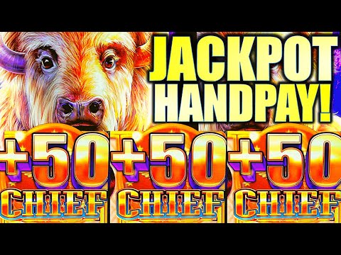 ★JACKPOT HANDPAY!★ BRAND NEW!! BUFFALO CHIEF PLATINUM Slot Machine (ARISTOCRAT GAMING)