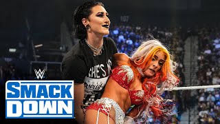 Zelina Vega Repels A Sneak Attack By Rhea Ripley Smackdown Highlights, April 28, 2023