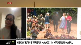 Kzn Floods Rain Subsids But Weather Authorities Say More Rain Is Expected To Persist Into Monday.