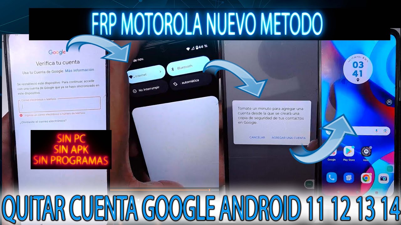 FRP ALL MOTOROLA NEW METHOD TO REMOVE GOOGLE ACCOUNT FRP ALL MOTOROLA NEW METHOD TO REMOVE GOOGLE ACCOUNT