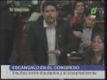 Escándalo en el Congreso