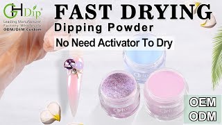Chrome Nail Effects Ombre Nails by Fast Drying Dip Powder Nails Art
