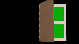 Book Open And Close With Green Screen Placeholder - Best Green Screen - Free Use