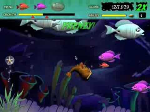 Video of game play for Feeding Frenzy