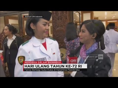 Fariza Putri Salsabila, Tangis Haru Pembawa Baki Bendera ; Merdeka dalam Bhinneka, Paskibraka 2017