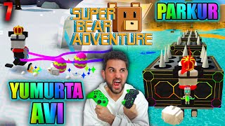 Saç Baş Yolduran Parkur & Yumurta Avı Super Bear Adventure Bölüm 7 Kar Vadisi Ve Beemothep Çölü