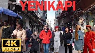 Walking Through Very Beautiful District Yenikapi 4K Hdr