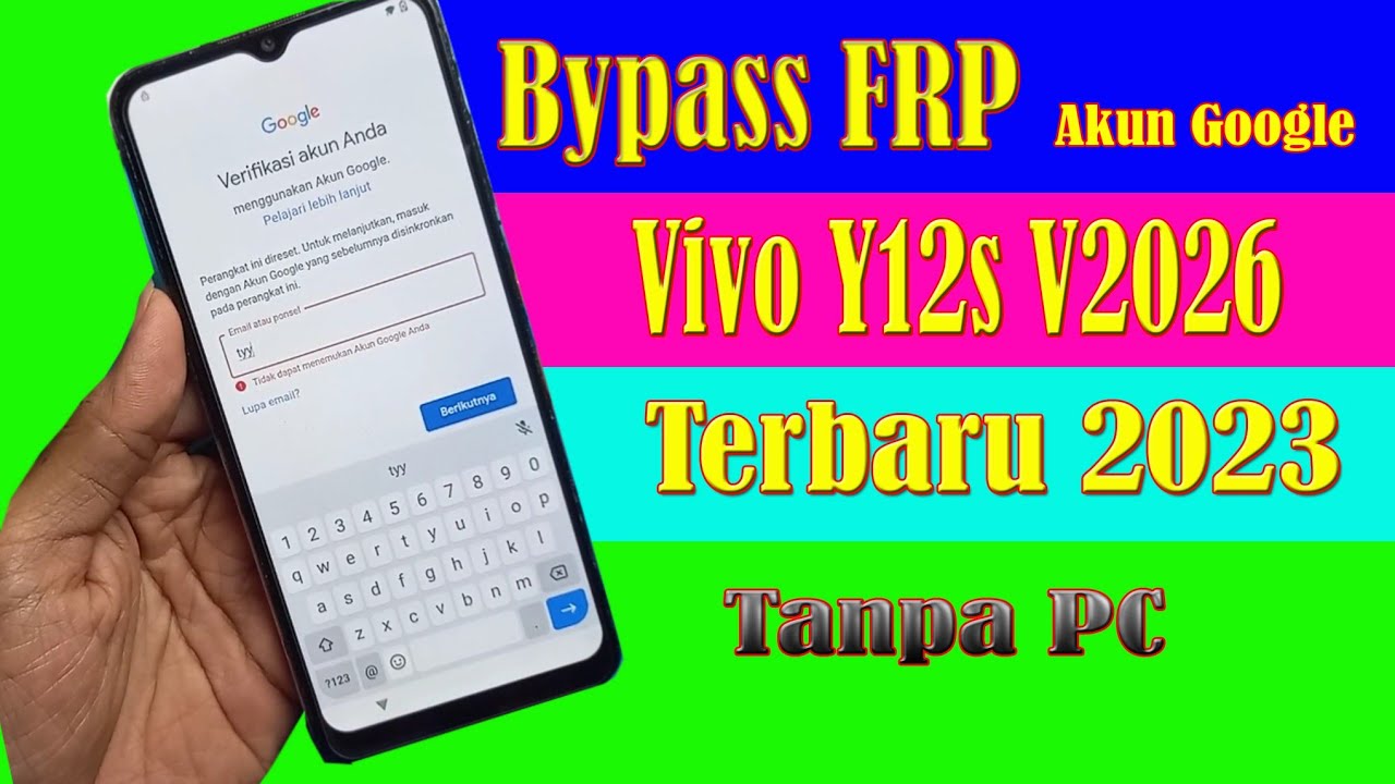 Bypass the newest Vivo Y12s V2026 Google account frp Bypass the newest Vivo Y12s V2026 Google account frp