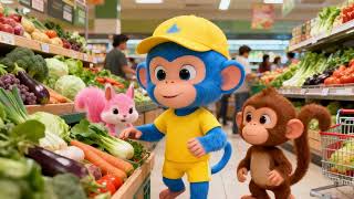 What We Do A Day Fun Monkey & Squirrel Song