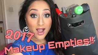 My 2017 Makeup Empties ** B Beautiful by Binita **