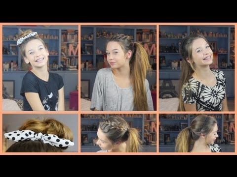 Easy Heatless Hairstyles! - YouTube - First Day Of School Hairstyles Easy Heatless Hairstyles! - YouTube - First Day Of School Hairstyles