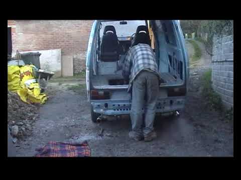 Volkswagen Transporter VW T3 fitted with a Subaru SVX 33 flat 6 motor 