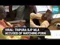 'Shameful': BJP MLA caught watching porn in Tripura assembly; Cong demands action