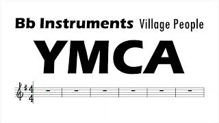 Ymca By Village People Bb Instruments Sheet Music Backing Track Play Along Parura