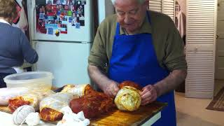 Papa Making Capicollo