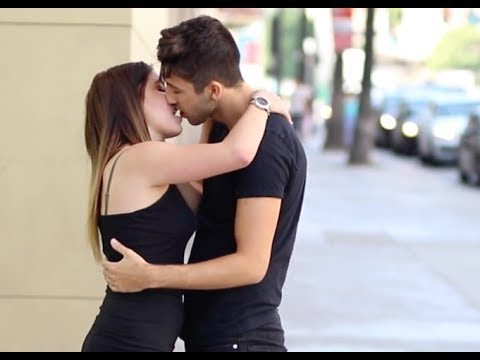 Kissing boyfriend after