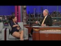Eva Longoria flashes David Letterman!