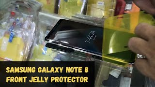 How to install Samsung Galaxy Note 8 Front Jelly Protector