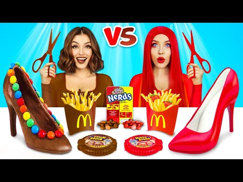 100+ BEST Chocolate Challenges! | 100 Layers of Food and Other Funny Battles by RATATA COOL