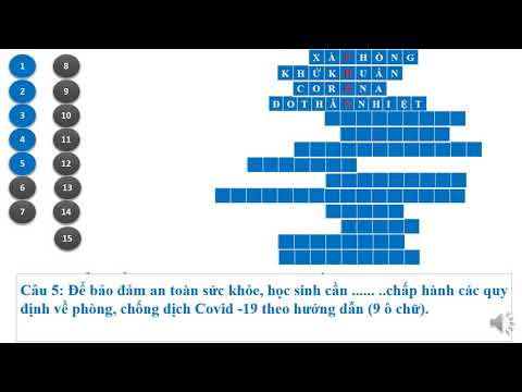 Trò chơi ô chữ phòng chống dịch bệnh COVID - 19-Trường THCS Phùng Hưng