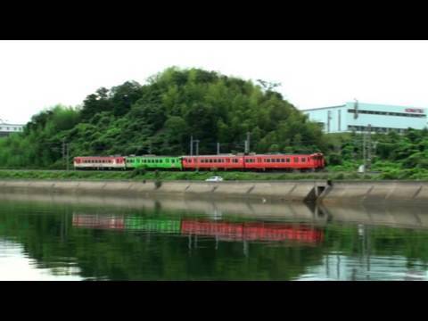 布志名の港から見る列車たち
