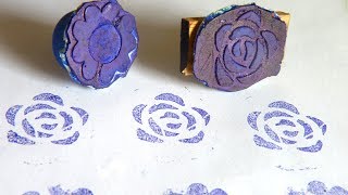 Cutart Tutorial : Make block prints and stamps with M Seal and Stencils