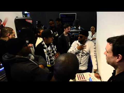 Teddy Riley at the Akai Pro MPC Booth at NAMM 2012