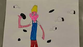 My Drawing Of Lewis Robinson Get Covered In Black Kronos Blob