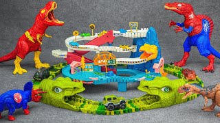 Juric World Unboxing Review Asmr Superhero Dinosaur Toy Car T Rex And Dino Friends Asmr