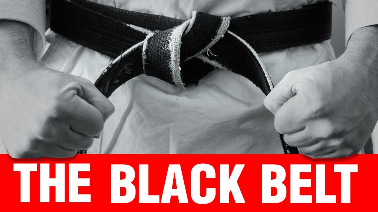Black belt karate