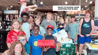 Back To School Shoe Shopping For 12 Kids