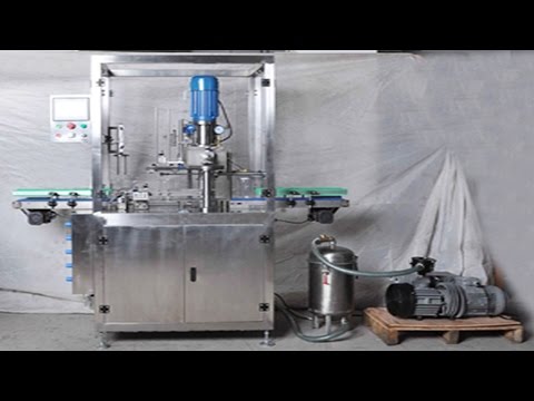 vacuum canning machinery automatic milk coffee powder can seaming with nitrogen gas infill flushing