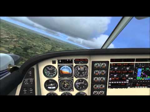 SRILANKAN VIRTUAL AIRLINES Beechcraft Landing at Simferopol (UKFF) in Ukraine on VATSIM.