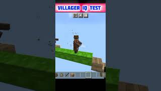 Villager IQ TEST 🤔👀 #minecraft #short  Samsung 1'3'5'7'9'........