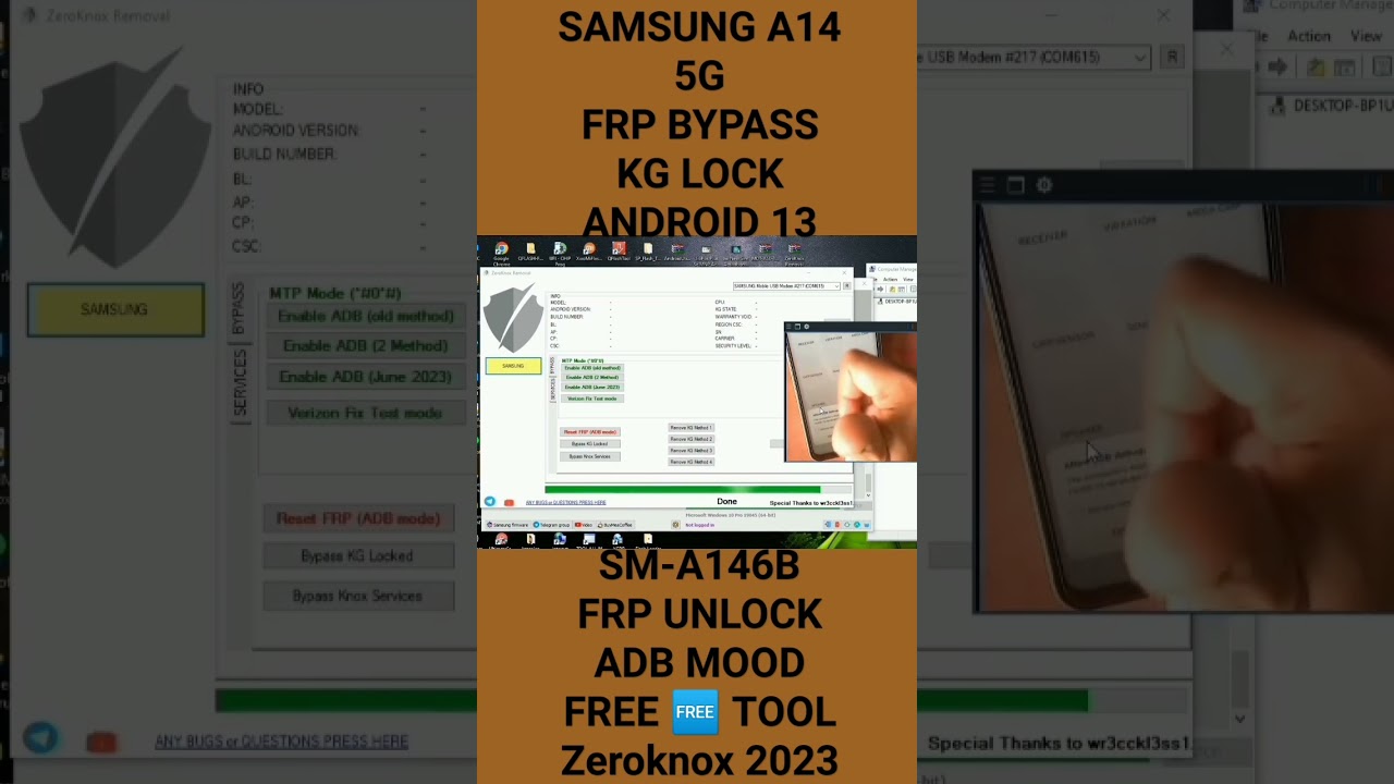 #SAMSUNG A14 5G #FRP #BYPASS ANDROID 13 || galaxy-A146B #SAMSUNG A14 5G #FRP #BYPASS ANDROID 13 || galaxy-A146B