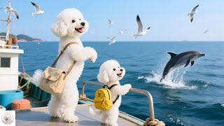 Mom Dog And Little Dog Doggo On Their Memorable Fishing Trip At Sea