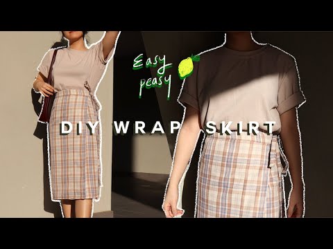 DIY / How To Make a Wrap Skirt (BEGINNER FRIENDLY) + PATTERN! - YouTube