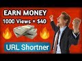 Best Url Shortener To Earn Money 2019 earnflies.com 1000 Views = $40 Best Earning Website High CPM