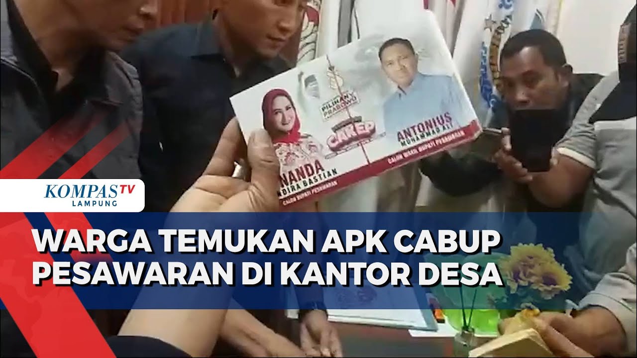 Again! Residents Find the APK of the Pesawaran Regent Candidate at the Office Again! Residents Find the APK of the Pesawaran Regent Candidate at the Office