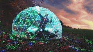 I Spent The Night In A Bubble & It Was The Best Night Of My Life Sleep In A Garden Igloo Challenge