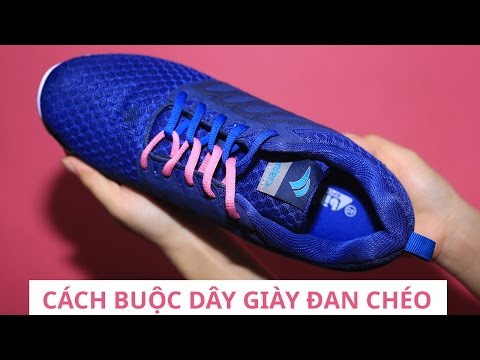 Cách buộc dây giày đan chéo đẹp