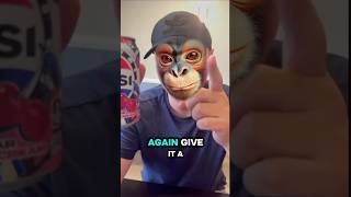 Monkey Tries Cherry And Cream Pepsi