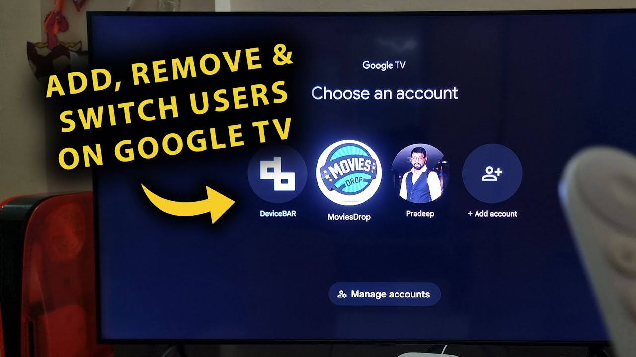 How To Add, Remove & Switch Accounts On Google TV How To Add, Remove & Switch Accounts On Google TV