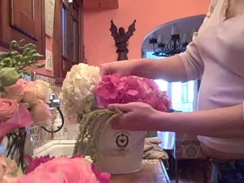 Wedding Centerpieces Flowers In A French Ice Bucket Tutorial