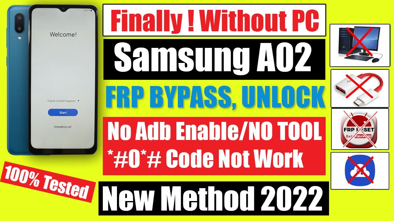 Samsung A02 FRP Bypass Without PC New Method 2022 | Samsung A02 FRP Bypass Without PC New Method 2022 |