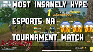 Most Insanely Hype Clutching Ros Esports Na Tournament Match Venom Go Win