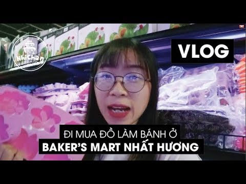 Đi mua đồ làm bánh ngọt ở Baker&39;s Mart Nhất Hương | Vlog | Nhi Chan