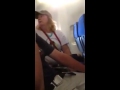 Crazy woman on a plane