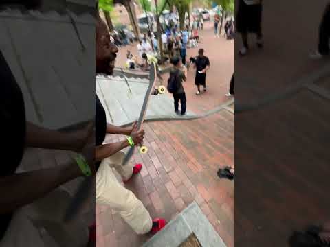 ARI MISURELLI HARDFLIP INTO BROOKLYN BANKS GO SKATE DAY 2023 #SHORTS